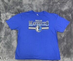 Dallas Mavericks NBA Basketball T Shirt/Short Sleeve Size 2XL Men's Blue Adidas